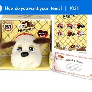 NEW NEW BORN POUND PUPPIES WITH ADOPTION CERTIFICATE. WHITE WITH BROWN SPOTS.